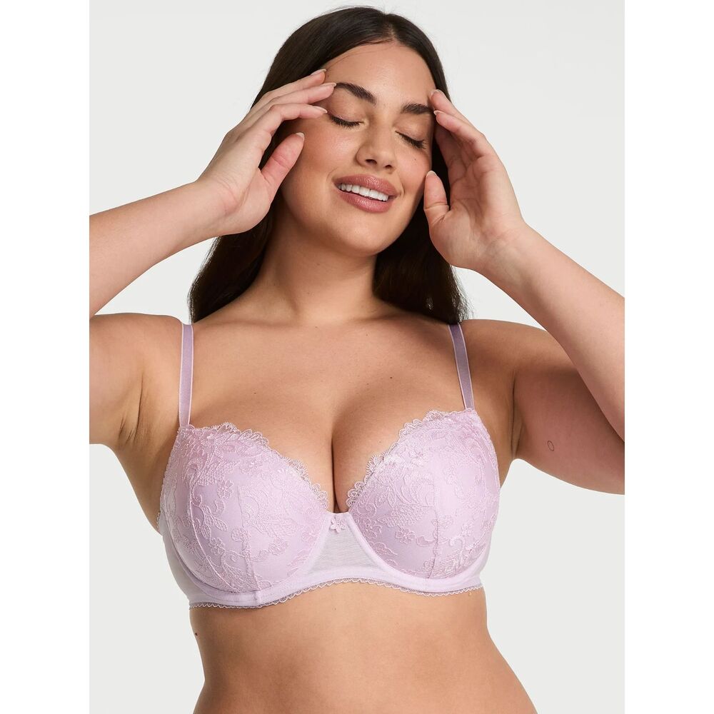 NWT Victoria's Secret Dream Angels Vintage Blossom Demi Bra & Panty Set 34F/M - Picture 8 of 9